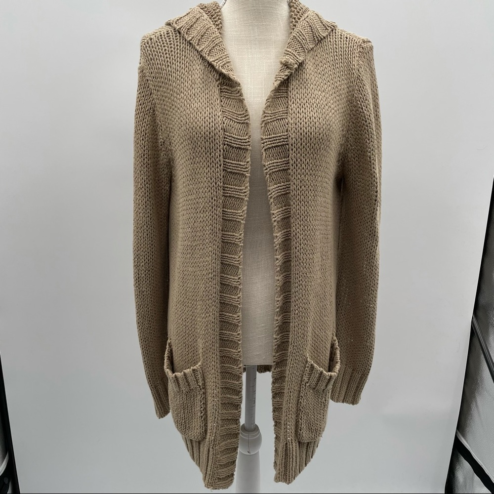 Michael Micheal Kors knit open cardigan with hood